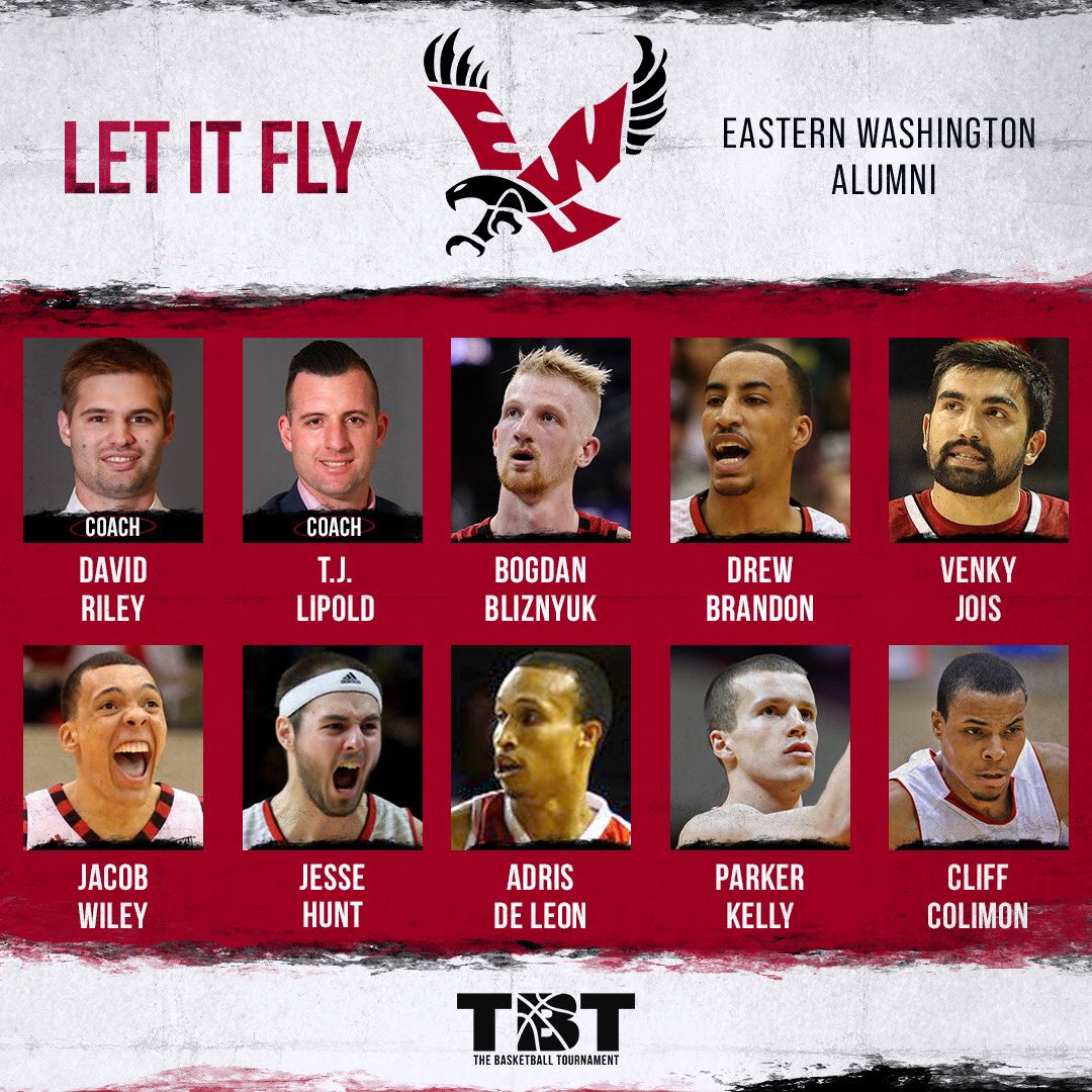 EWUMBB's tweet photo. Eag nation yesterday it was announced that a group of former @EWUMBB players had created a team that is competing in @thetournament this year! Go to @TeamLetItFly_ to follow them throughout their jouney leading up to the tournament! #GoEags #LetItFly https://t.co/uDirSWw5B3