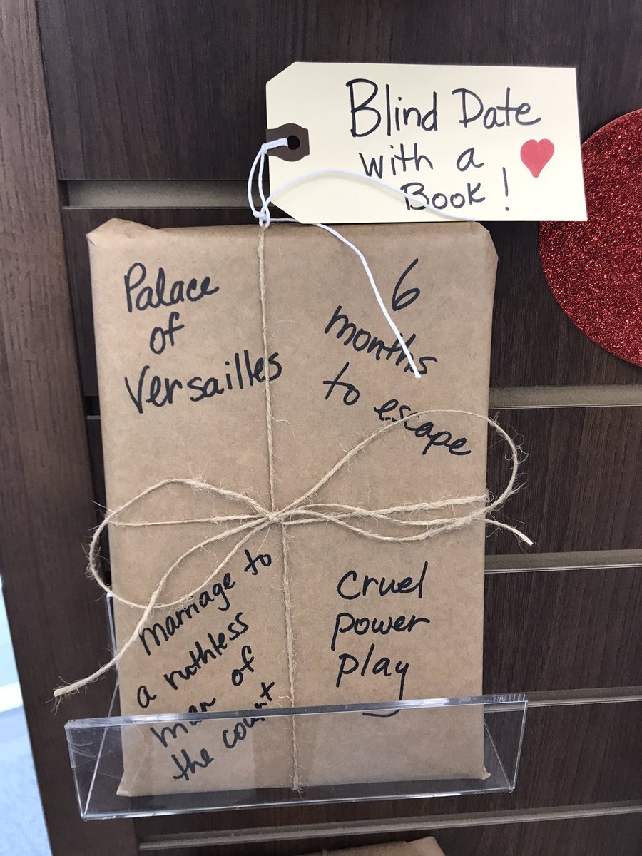 WaxHSLibrary's tweet photo. Blind date with a book! ❤️ Happy February! #lovemylibrary https://t.co/5ELke9lBIL