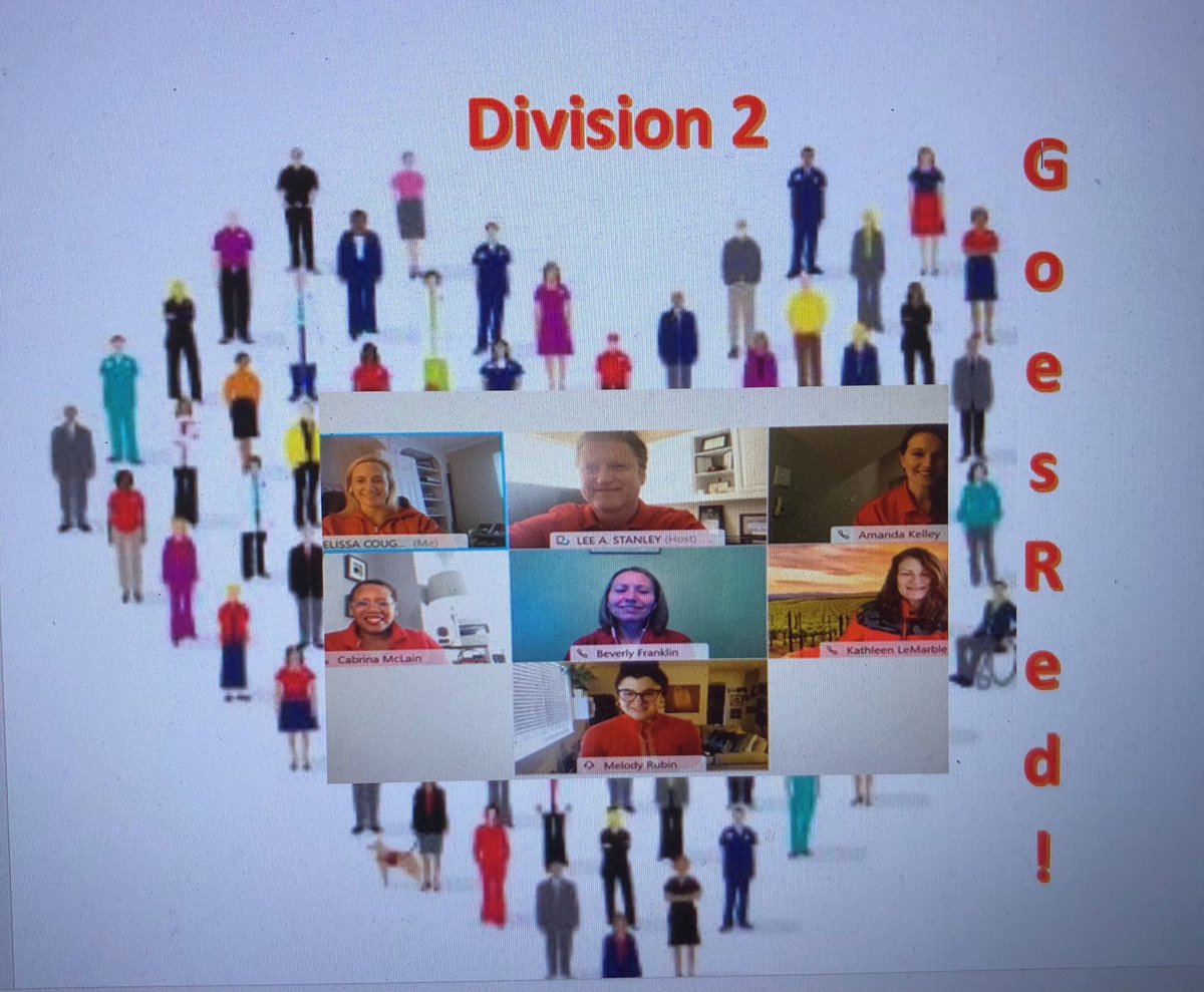 Division 2 HR goes red...virtually #GoRedforWomen