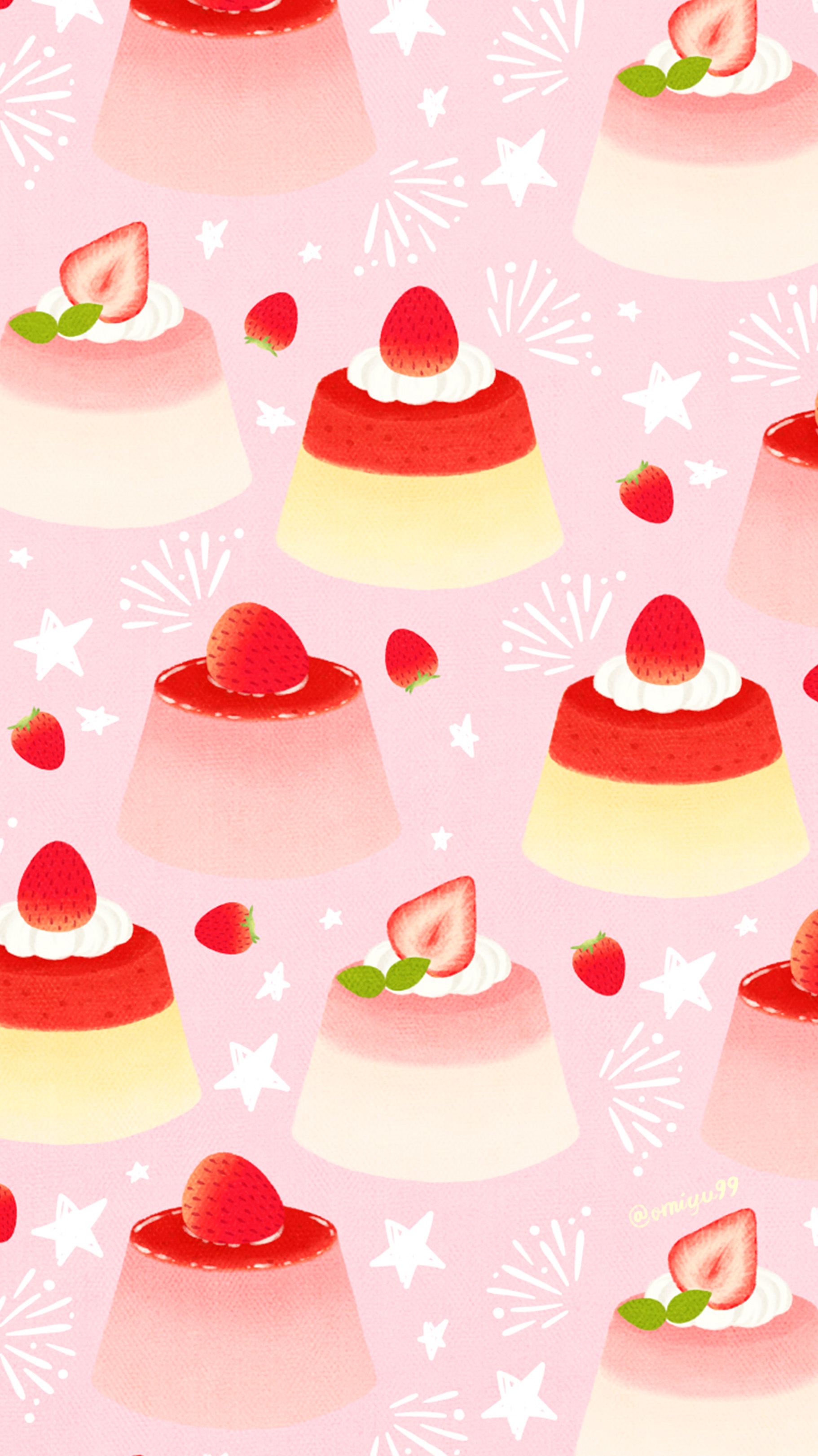 Twitter 上的 Omiyu いちごプリンな壁紙 Illust Illustration 壁紙 イラスト Iphone壁紙 プリン いちご 食べ物 Strawberry Pudding T Co Jbace8p78m Twitter