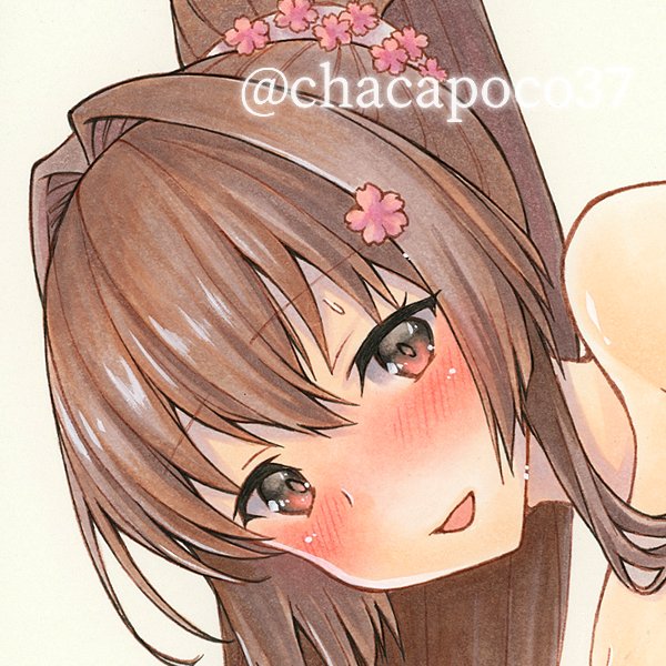 日曜夜に終了です。よろしくお願いします～🥳
同人手描きイラスト★艦隊これくしょん 大和★A4 https://t.co/pbhPE8GKB8 #ヤフオク 