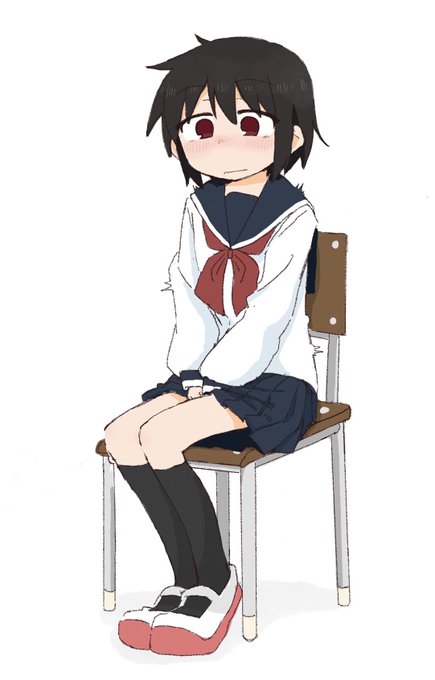 大量におもらしする女の子 