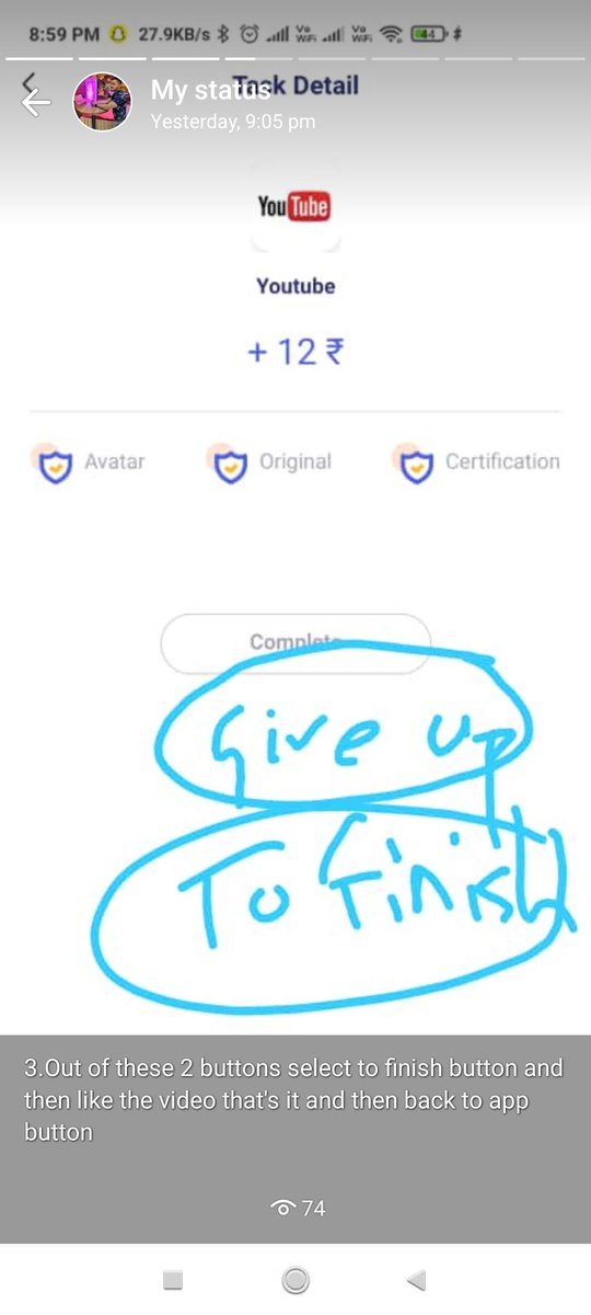 omkarkorulkar's tweet photo. Best earning app 
Without any investment and taking much time only takes less than 10 seconds every day and gives u more than 24 rupees per day and referral rewards too is very nice. https://t.co/NK19SK8tne