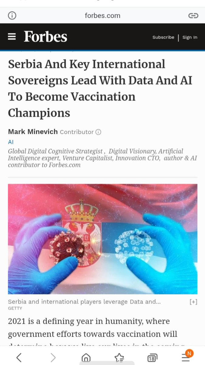 nikolinalj's tweet photo. #Serbia provides a perfect case study in setting up an optimized and effective vaccine distribution framework.https://t.co/SHeb8UbDmV @eUprava @Mihailo72J #Forbes https://t.co/JZtXHgNoJc