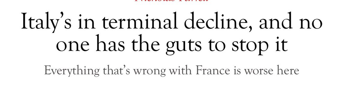 The way journalists, politicians and economists write and talk about Italy and Southern Europe is often distorted – especially in the “frugal” public sphere. Italy is not the basket case of the popular narrative. The way we speak about stuff matters a lot for policy debates. /2