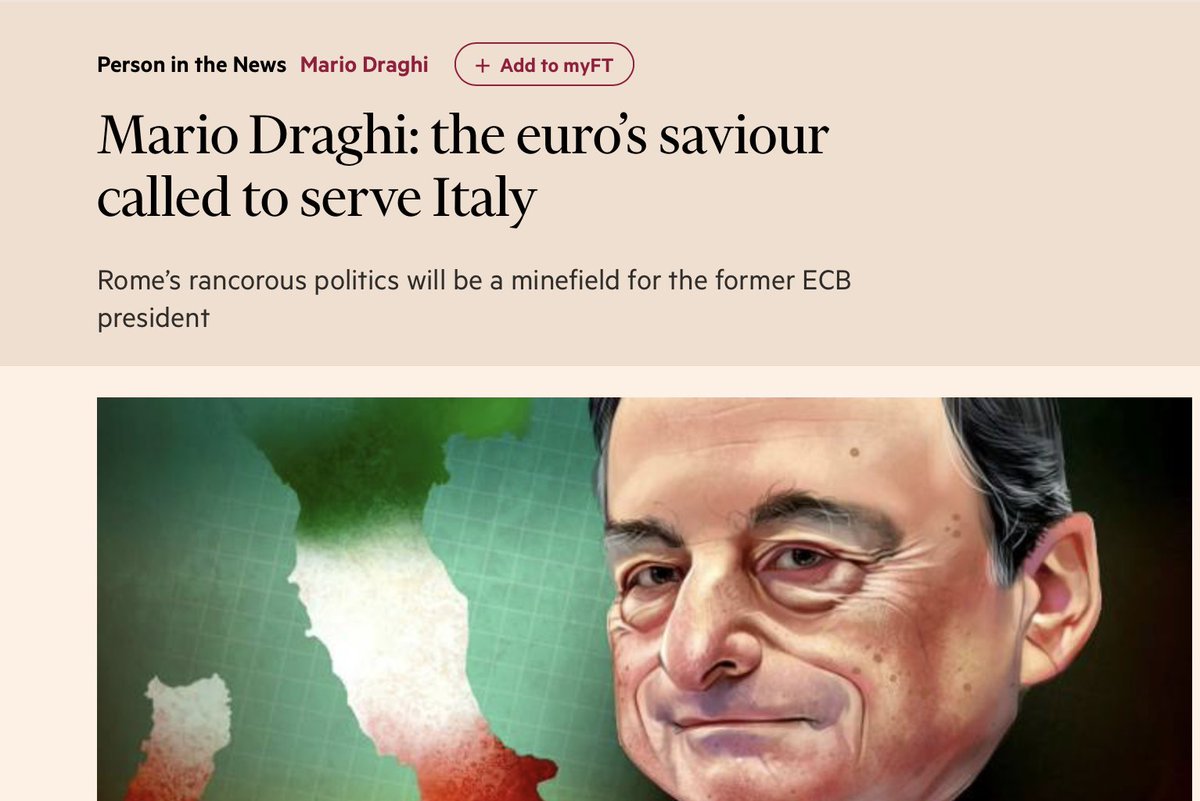 There are debates around forming a new government (Draghi as prime minister?) and spending the money from Next Generation EU. In this context, I regularly read comments that are just not looking at the macro policy picture in a differentiated way. /5