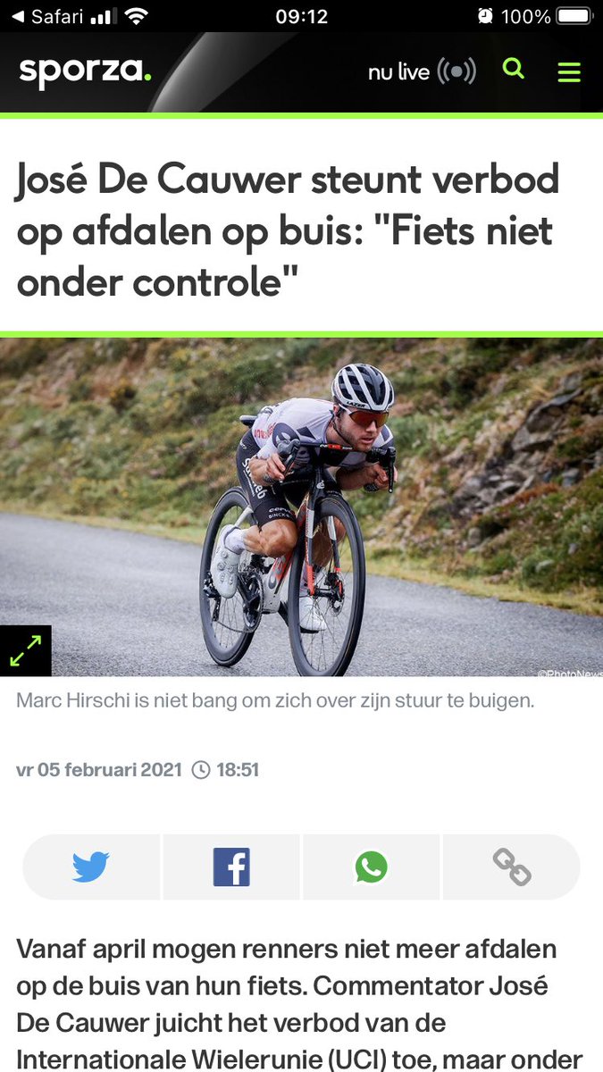 pv_loo's tweet image. Nu nog richtingaanwijzers, stop- en mistlichten. Kwestie dat alles veilig wordt. Wat eigenlijk met het motto ‚no risk, no fun‘? We leven vandaag in een overbeschermde maatschappij: boring!! Waar is de tijd dat Pedro Delgado met zijn kin 1 cm boven zijn wiel de bergen af stoof!!