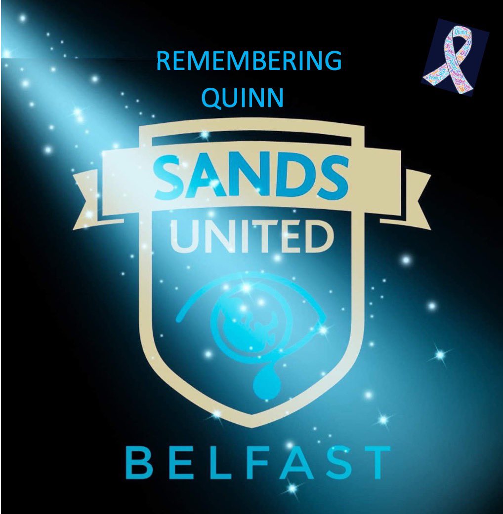 FcBelfast's tweet photo. Remembering little Quinn on his heavenly birthday Let’s light a candle to remember the little angel here for a moment loved for a lifetime 🧡💙 @SandsUK 
#babyloss #Unitedbygrief #PlayingForOurLittleAngels #BreakingTheSilence #StrongerTogether 
#MentalHealthAwareness https://t.co/pjhNsm9cQJ
