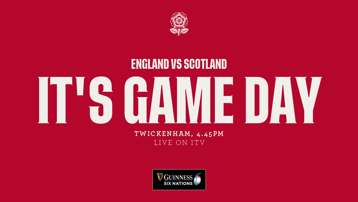 EnglandRugby's tweet image. HERE WE GO 🌹

#ENGvSCO #CalcuttaCup #GuinnessSixNations
