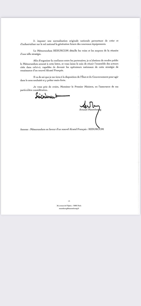 Après ma visite aux Nokia de Lannion, voici ma lettre au Premier Ministre proposant les voies et moyens d’un nouvel Alcatel Français. Le Mémorandum annexé (non publié) est rédigé par un groupe d’industriels prêts à s’engager. @CgtBell <a href="/cfecgc_nokia/">CFE-CGC Nokia</a> <a href="/CFDT_Nokia/">CFDT Nokia</a> <a href="/LoigCG/">Loïg Chesnais-Girard</a> <a href="/marclefur/">Marc Le Fur</a>