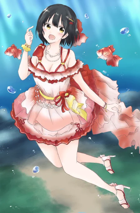 skeb依頼で描かせていただきました!うたかたマーメイドの茄子さん!
あるとべんさん、リクエストありがとうございました? 