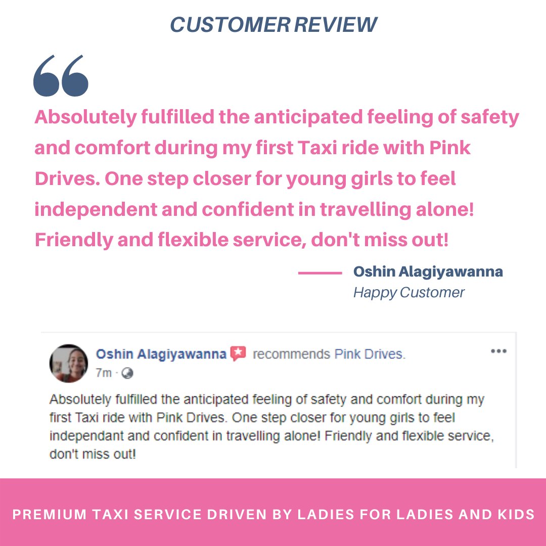PinkDrives's tweet photo. Happy Customer 

Thank you @Oshin_Alagi  for using our service and for your valuable review https://t.co/J7bZEFyeW9