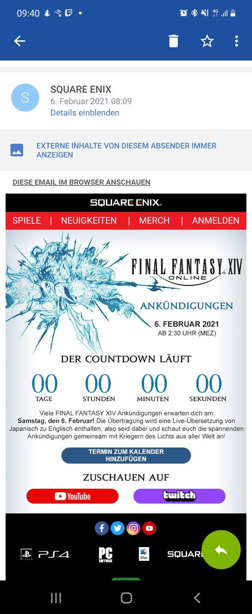 Max_GS's tweet photo. @FF_XIV_DE naja ist ja nur 6h zu spät eingetroffen aber danke für die Info 😉 https://t.co/wH5fvLUpES