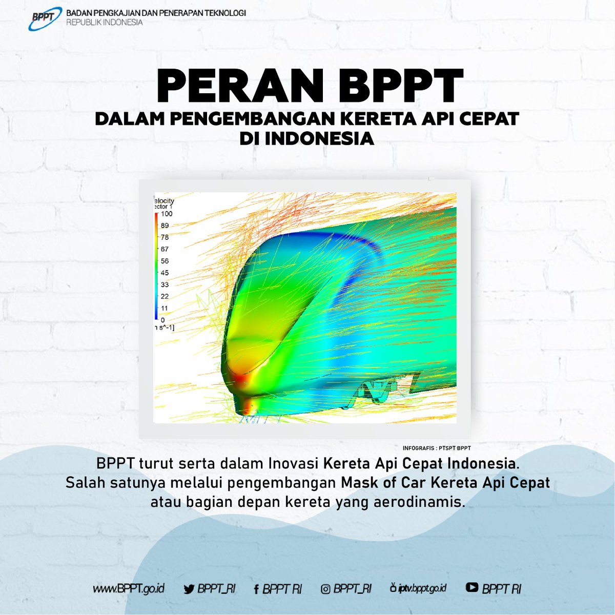 BPPT_RI's tweet photo. -Techno Weekend-
Selamat siang teknopren,
Taukah kamu saat ini Indonesia sedang mengembangkan kereta api cepat.
BPPT turut serta dalam Inovasi tersebut, salah satunya melalui pengembangan mask of car kereta api cepat atau bagian depan kereta yang aerodinamis.
#TechnoWeekend https://t.co/X1Ed0HU0vW