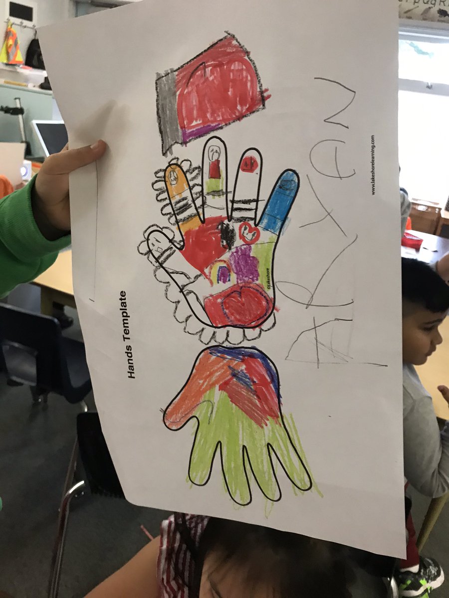 McCloskeyEleme1's tweet photo. McCloskey is co-creating a mural on our back wall with #artistjimena.  She is guiding us via zoom and teaching us about colours and emotions.  Excited about collaborating with her... and the kids loved it.@deltasd37 https://t.co/sbuoae6OpO