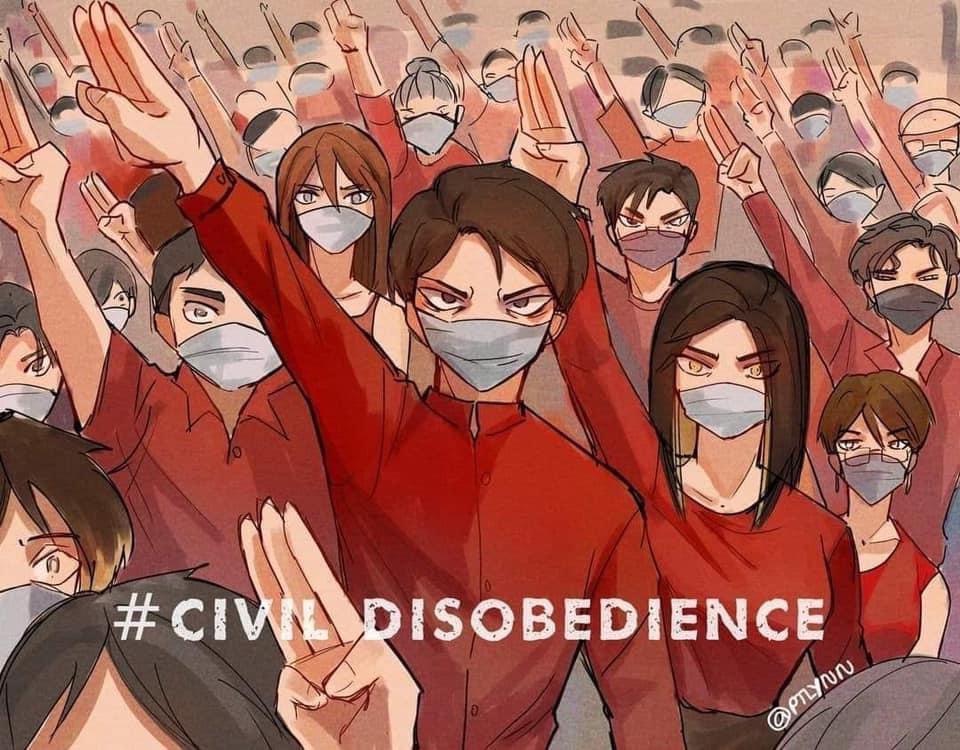 #CivilDisobedience
#SaveMyanmar
#Save_Burma
#saynotodictatorship
#We_Fight_We_Win
#AungSanSuuKyi_government
#Reject_the_Military