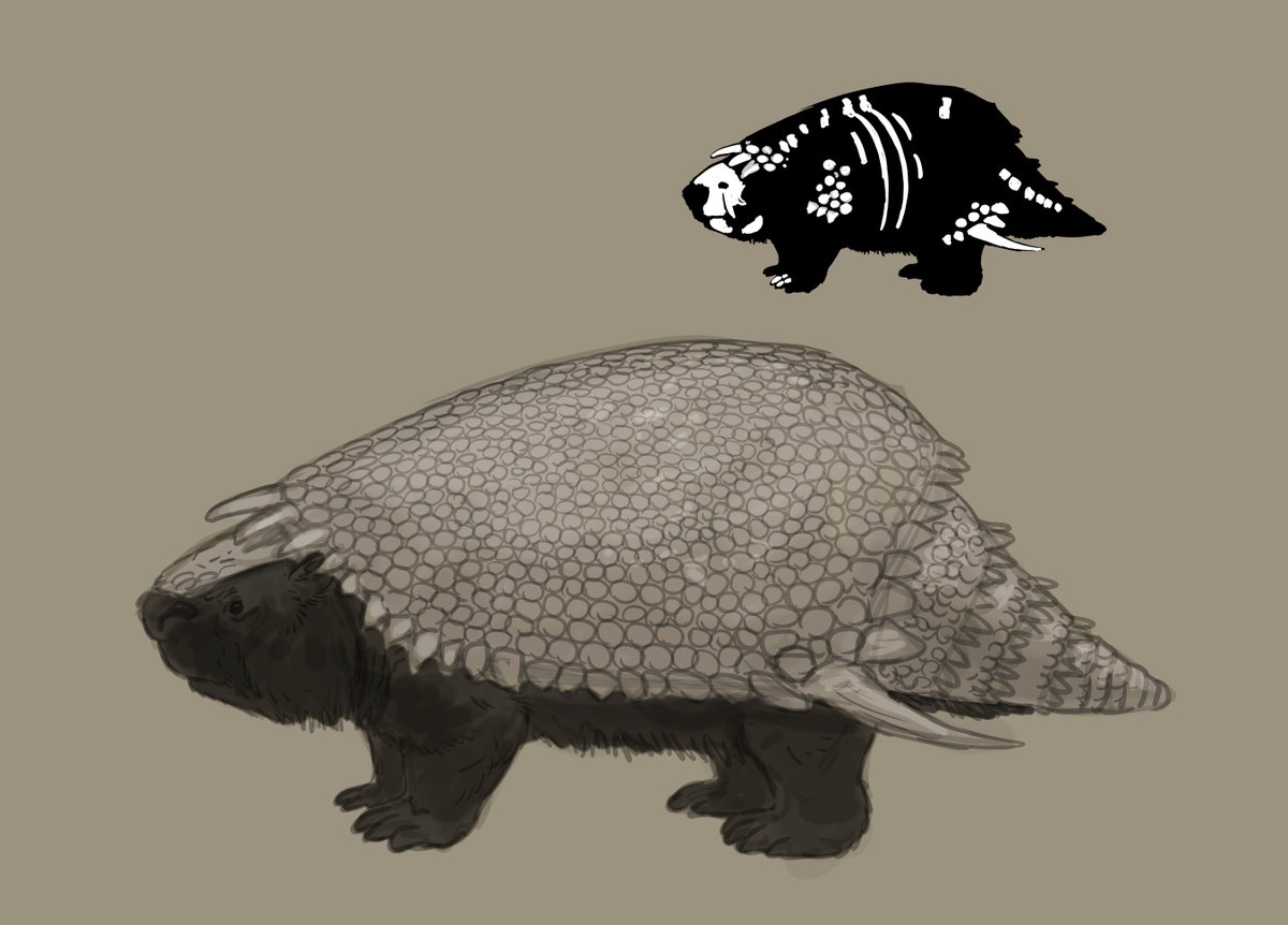 JoschuaKnuppe's tweet photo. Results from the #paleostream Pleistopliopicopleuroplateopolyplioparvipanpachypampaponerprotopaenpseudoplesioparapropalaehoplophorus, Leedsichthys, Saurophagnax and Batrachosuchus.

#paleoart #dinosaurs #glyptodonts #meme #fish #skatching https://t.co/g2Zk3RzX3H
