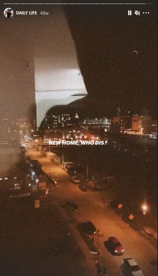 First off: Verastigui is a unique name, limiting search. Second, on Instagram, Versatigui posted a story from his “new home” that include a shot out his window. Location matching places his “home” near the arrest address. I ID’d the notable items in his post. (2/?)