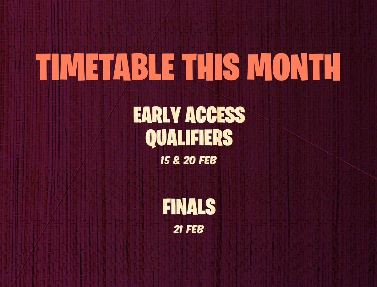 Format drops Sunday evening! #sweatcityfn #fortnitesg