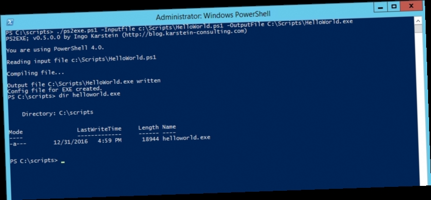 powershell script to download and install exe in PC / Twitter