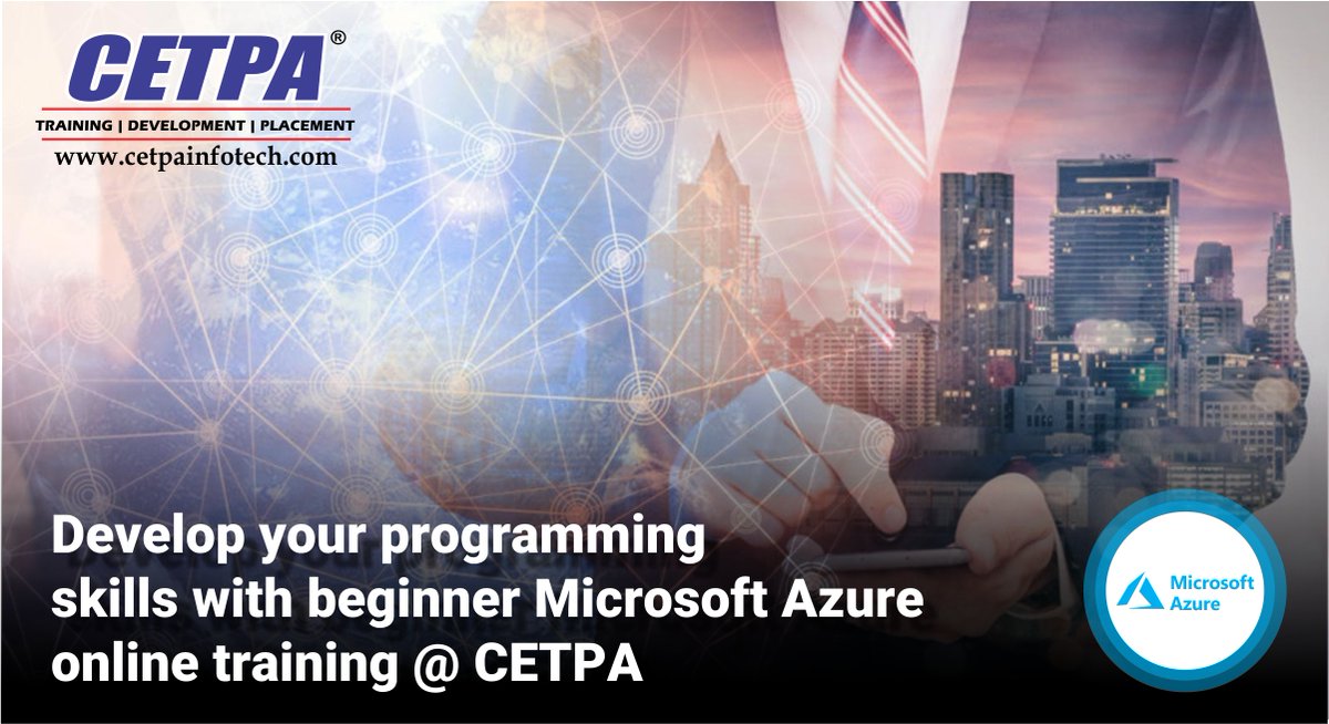 cetpainfo's tweet image. 💻 Develop your programming skills with beginner Microsoft azure online training @CETPA.
👉 bit.ly/3tzVH1h
📱9212172602
📧 query@cetpainfotech.com
#MicrosoftAzureTraining #MicrosoftAzureCourse #MicrosoftAzureCertification #CloudComputing #Onlinetraining #CETPA