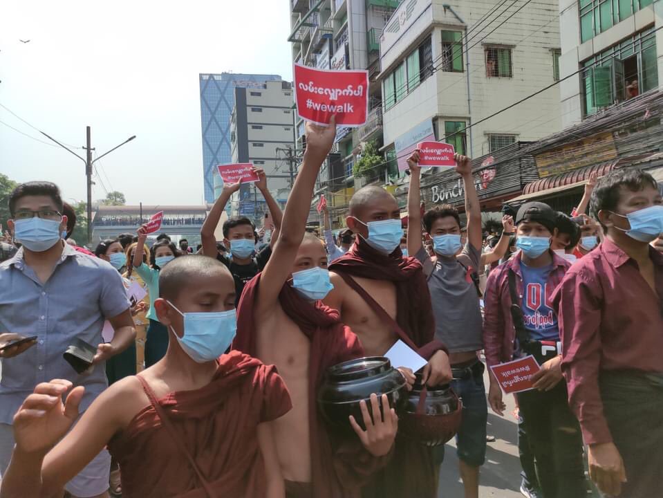 Khun Zaw Latt (@khunzawlatt4) on Twitter photo Myanmar people protest against the coup. #WhatsHappeningInMyanmar #SaveMyanmar Myanmar people protest against the coup. #WhatsHappeningInMyanmar #SaveMyanmar