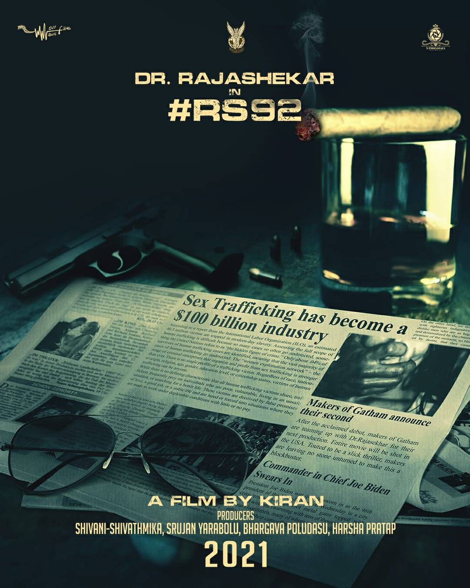 tfpcin's tweet photo. Here's #RS92ThemePoster🔥
After #Shekar, @ActorRajasekhar garu teams up with the makers of the super hit film #Gatham for #RS92.
Banners: @off_beat_films @SOriginals1 @PegasusCineC
🎬: @kkondamadugula
@Rshivani_1 @ShivathmikaR @bpoldaz @nooble451 @HarshaPratap https://t.co/TqgUyTv6tg