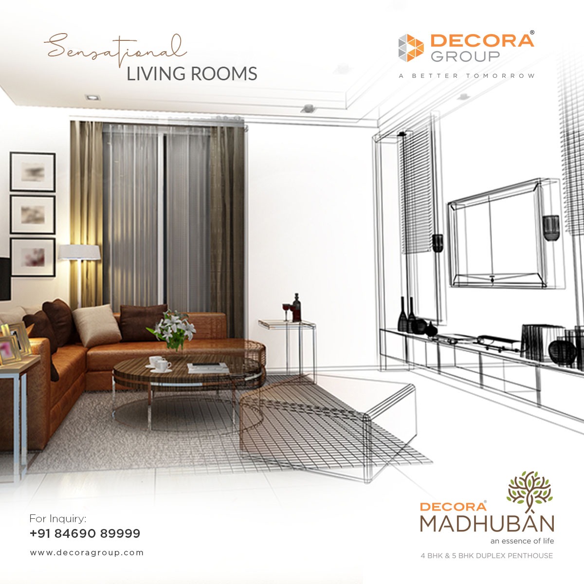 decoragrp's tweet photo. A Decora Madhuban home would be incomplete without a sensational living room

#DecoraGroup #Rajkot #RealEstate #DecoraMadhuban #Madhuban #ABetterTomorrow #DuplexPentHouse #Duplex #PentHouse #LuxuryLifestyle #LivingSpace #LuxuryHomes #DreamHouse #4BHK #5BHK #Luxurious #Apartment https://t.co/kt8CMlwQEM