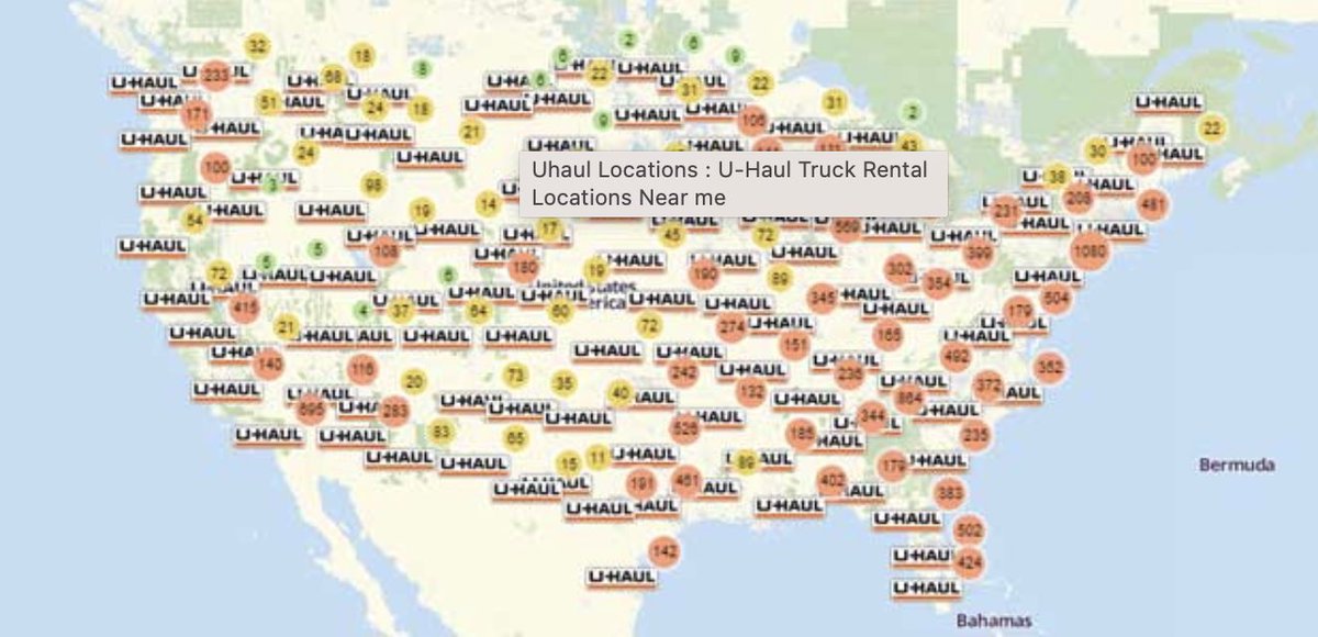 Network Effects: By having the most locations, U-Haul offers the best convenience. If you’re moving from A to B, you’re likely to have locations near you and the lowest cost (typically). Oh, and they also offer Self-Storage. Would take years and billions to replicate.