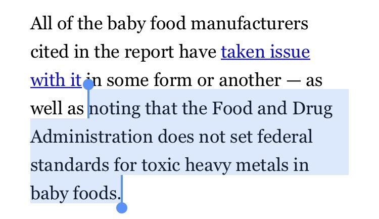 Congressional investigators found toxic heavy metals in baby food and this was the companies’ response. huffp.st/2MfXu4V