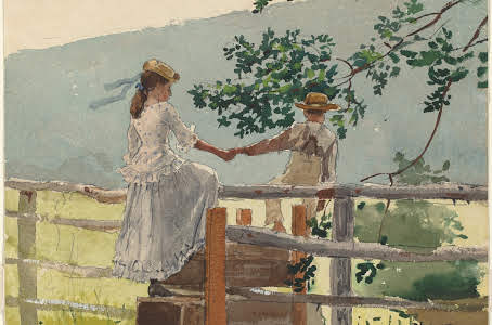 Resmin güzelliği, On the Stile - Winslow Homer 1878