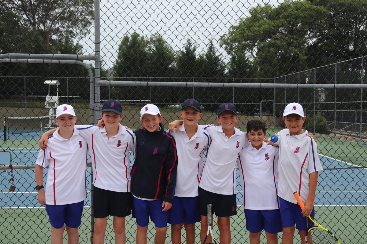 JoeysTennis's tweet photo. The 13’s managed to get their first matches as Joe boys today in between rainfalls. Great effort from all of the boys! https://t.co/UlxuwDU00p