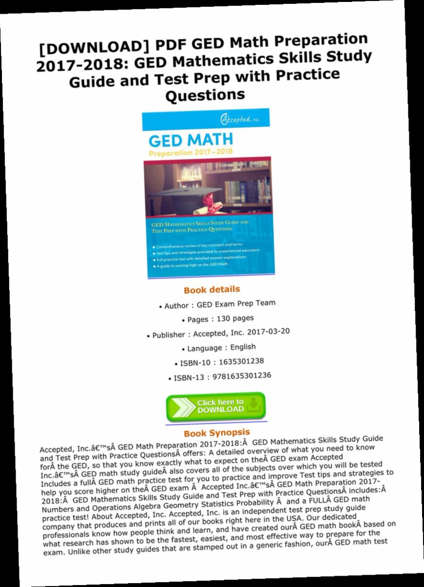 ged study guide 2017 pdf download / Twitter