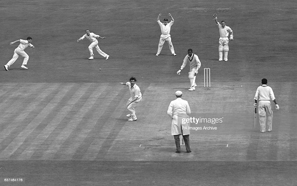 After the ball was bowled commenced the reaction routine. Trueman scowled at the batsman’s face. If there was an edge that eluded fielders, there was a mix of disgust and resentment against the hands of fate.
