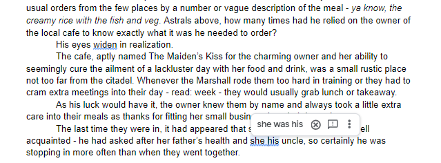 MadellynFi's tweet image. OK Google, I know it's past 1:30 AM and all, but.

No. The cafe owner is NOT his uncle. Please, I just want to make some progress. #WIP more like #WIProblems