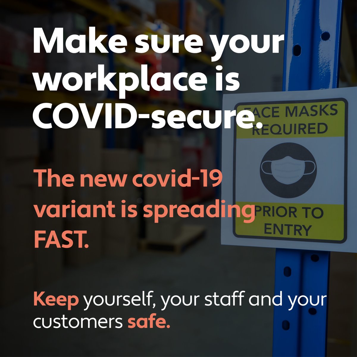 Make sure your business continues to be covid safe.

The new covid-19 variant is spreading fast. Keep yourself, your staff and your customers safe.

gateshead.gov.uk/businesscovids…