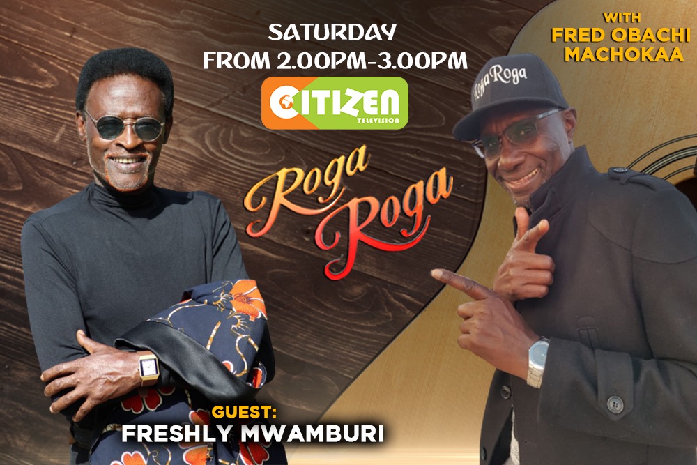 citizentvkenya's tweet photo. Rhumba Icon Freshly Mwamburi will be live this Saturday on #Rogaroga. What has he been up to? What happened to Stella?
Catch him with the blackest Man in black Africa Uncle Fred Obachi Machoka.
 @fredomachoka https://t.co/mmLBpIhS8Q