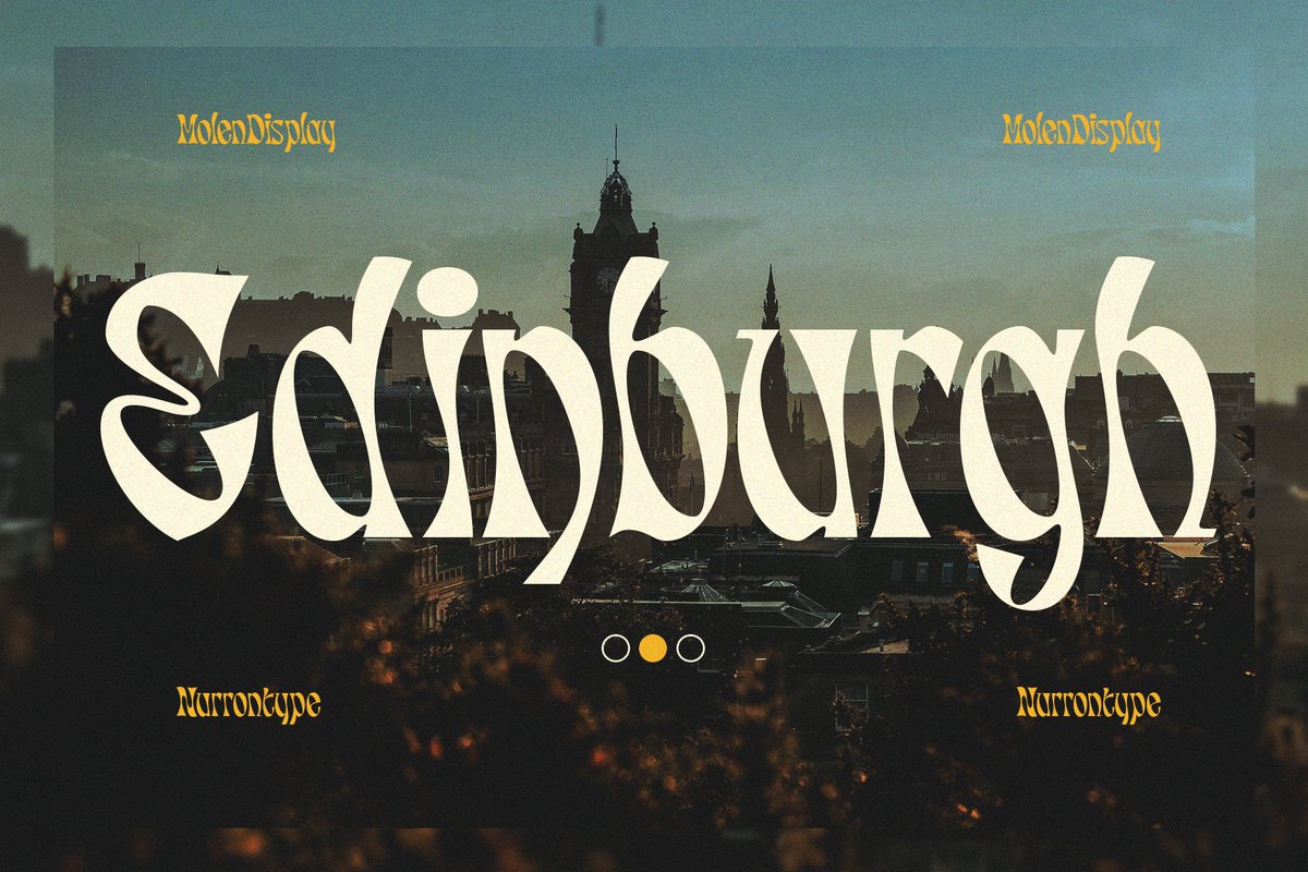 nurrontype's tweet photo. Molenilo now available @MyFonts https://t.co/UD1IboTNKn