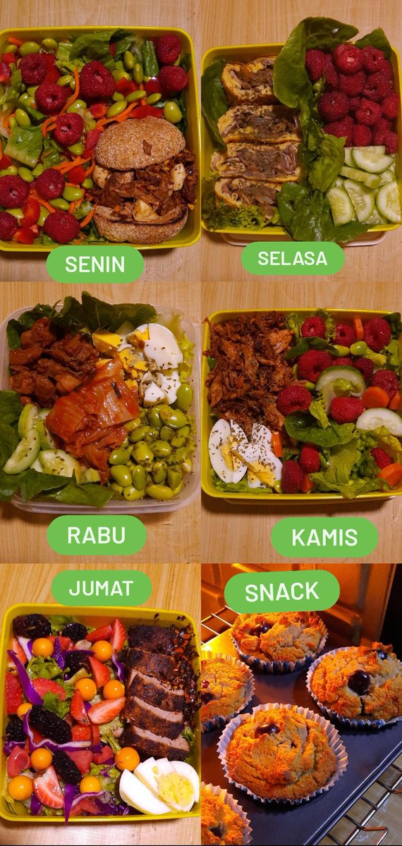 Guis menu bekal aku sebulan kemaren, bisa kali nambah2 ide buat bekal suami, pacar, istri, atau buat sendiri.
Semoga membantu 🤗