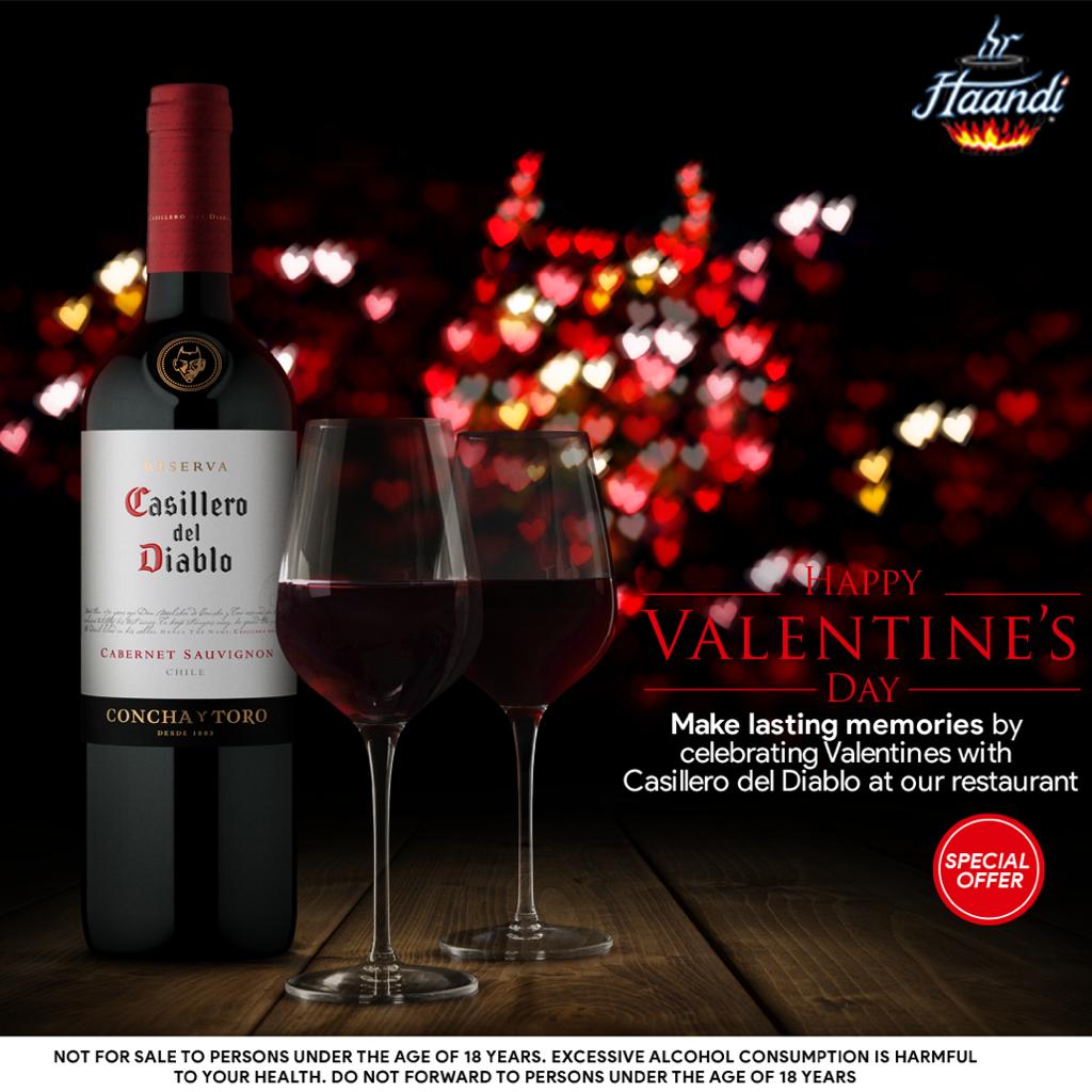 Wine and dine your valentine with our special offers on selected wines from Viva Global to make your day truly romantic #experiencehaandi