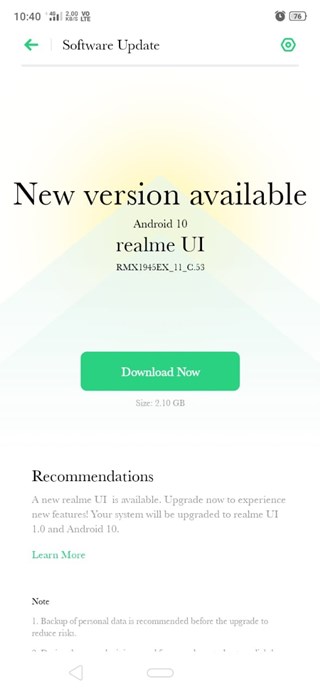 RaghavTechie's tweet photo. Realme C2 Realme UI 1.0 (Android 10) stable update rolling out .

#Realme #RealmeC2 
@realmemobiles https://t.co/GCdWMSbInk