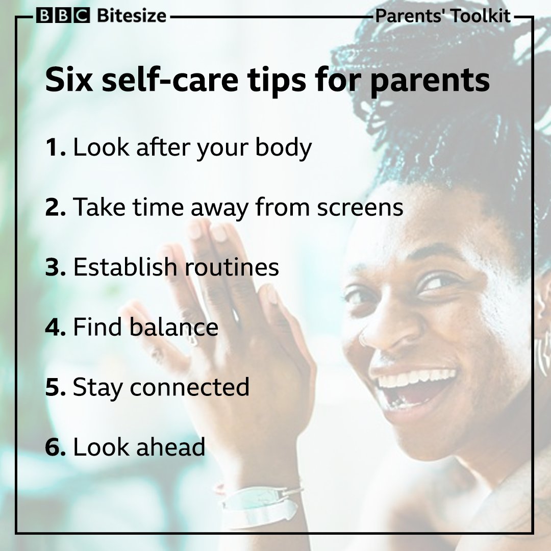 CBeebiesHQ's tweet photo. Self-care? 😩 

It's more than hiding from your kids to eat chocolate apparently! 😂 🍫

@BBCBitesize's full article here 👉 https://t.co/Oz6QzJNInN

#SaturdayThoughts https://t.co/P5E1BpKnX9