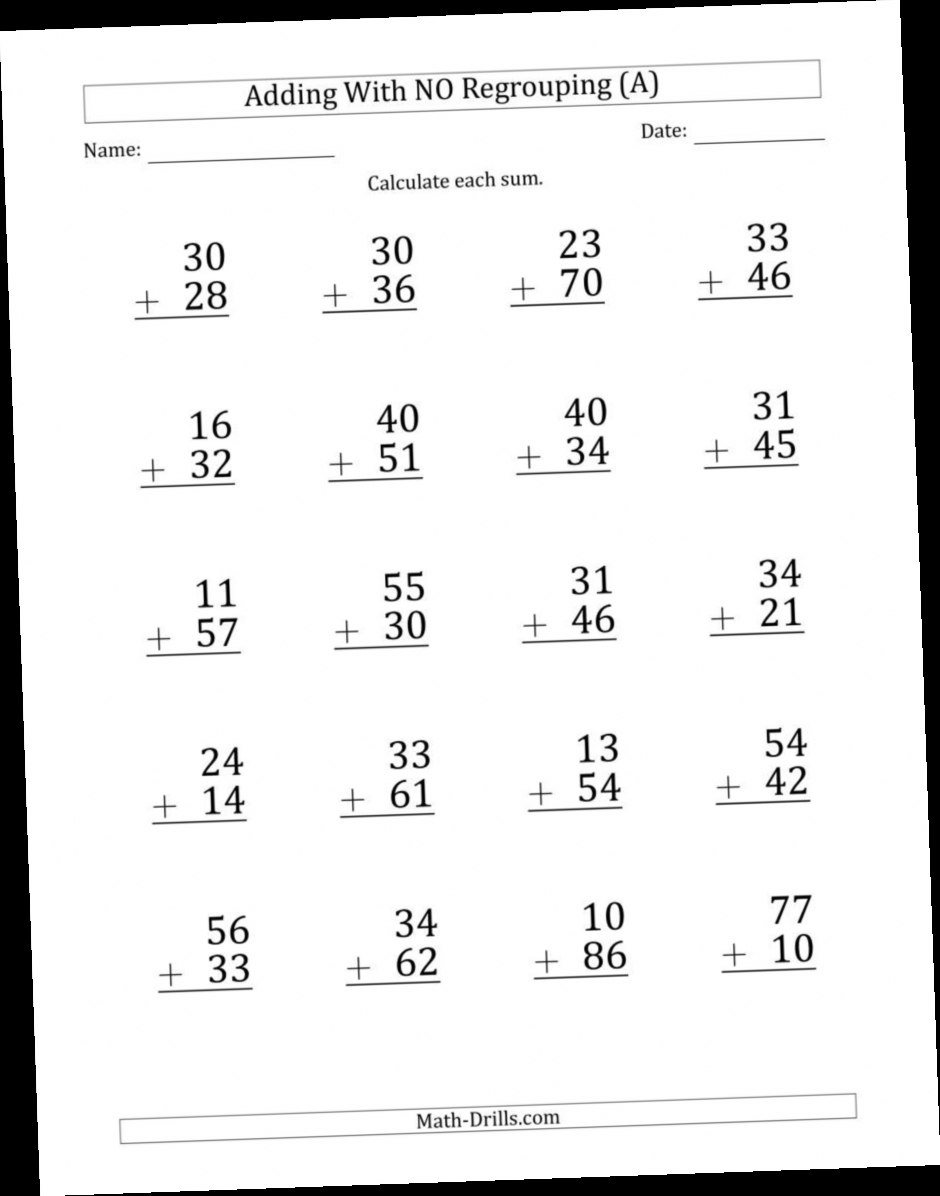 2 Digit Addition Worksheet Pdf Download Twitter