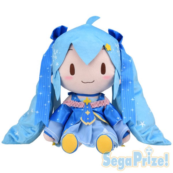 Vocaloidplush's tweet image. 【Hatsune Miku】 Snow 2017 Ver. Special Fuwa Fuwa Nuigurumi Plush (SEGA)