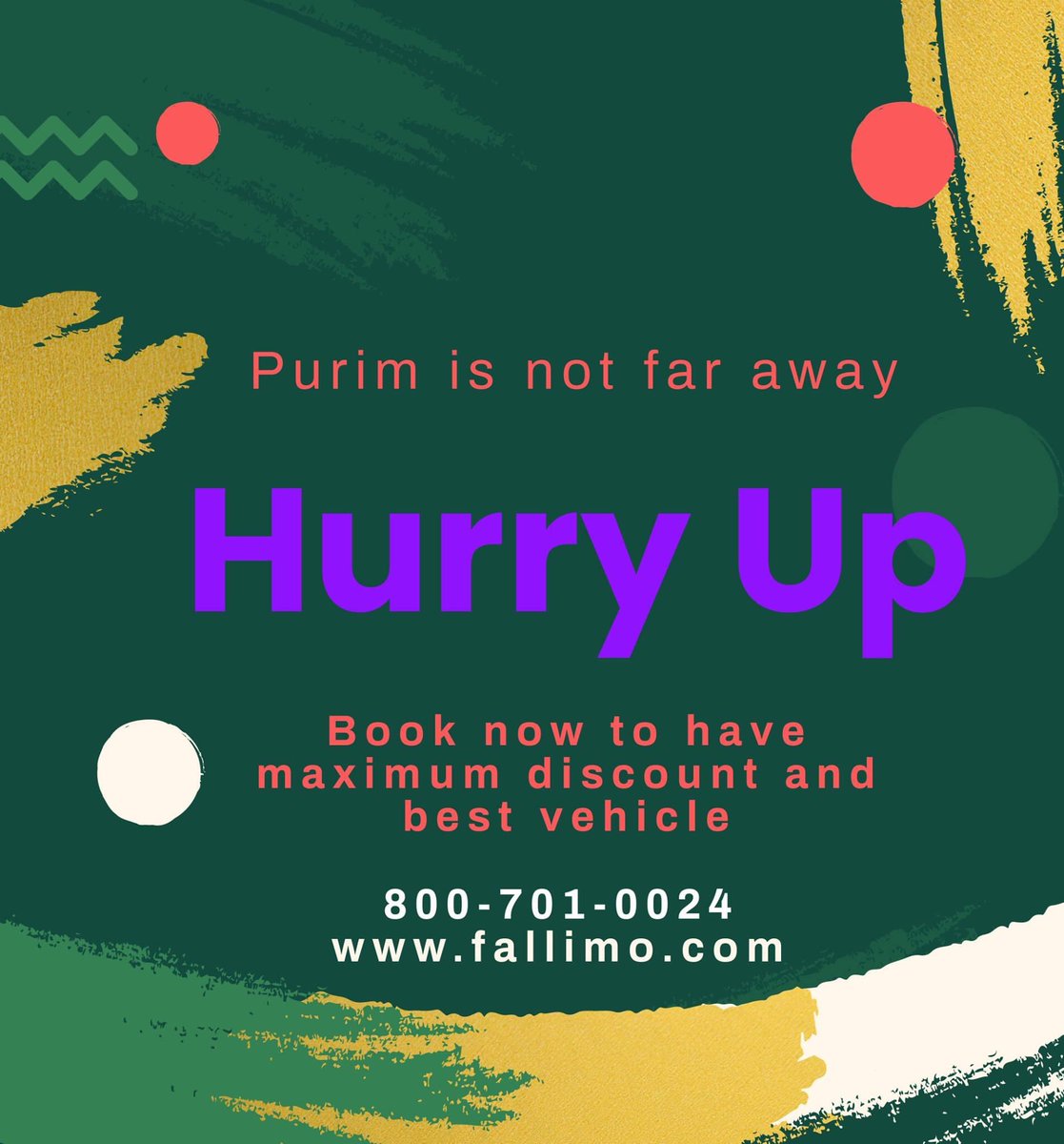 Fallimo1's tweet image. Hurry Up for Purim limo’s and party buses