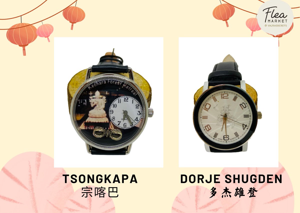 fleamarketVS's tweet photo. Tsongkhapa and Dorje Shugden Watches 🌟
Be blessed daily with watches bearing the image of Buddha Tsongkhapa or Protector Dorje Shugden.
This makes a very special festive gift too ☺️!
#watch #kechara #tsemrinpoche #special

https://t.co/2Me8MOUxr1 https://t.co/fntZjIWlPf