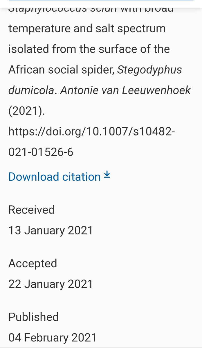 msmjetten's tweet photo. Scientific publishing can be fun. Sometimes everything fits. Eloquent study &amp; manuscript, rapid &amp; constructive reviewers, swift production dept. @AvlJom Anthonie van Leeuwenhoek Journal of Microbiology #avljom @KNVM_online icw @SpringerMicBio
Do not get used to it ;) https://t.co/2BDDvRrezm
