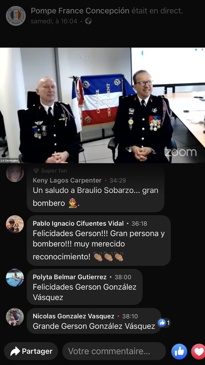 FColo24's tweet photo. @CentralCBC @cvallejosf @terceraconce Cdt JL Chadrou, @DDSIS24 ont été fiers et honorés de participer au 133ieme anniversaire de la 3ieme Cie de Concepcion 🇨🇱 @terceraconce en tant que « honorario » de la compagnie ! Félicitations au directeur, au capitaine et officiers et sapeurs de notre 43ieme caserne du #CDSP24 ! https://t.co/sWkGzFPPcv