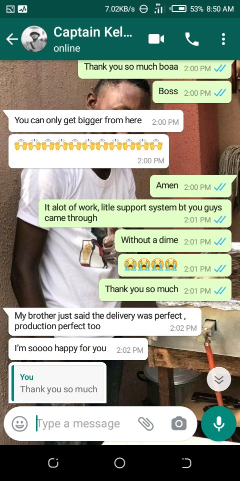 Bigshey_talks's tweet photo. A made a post about how good i was before even getting into the studio and @JustKelechi replied saying "Thats the right energy"
After the release of #VoiceByShey
Below were his words😁❤

Thanks for all you do for me🙏 https://t.co/O0hliODfpm
