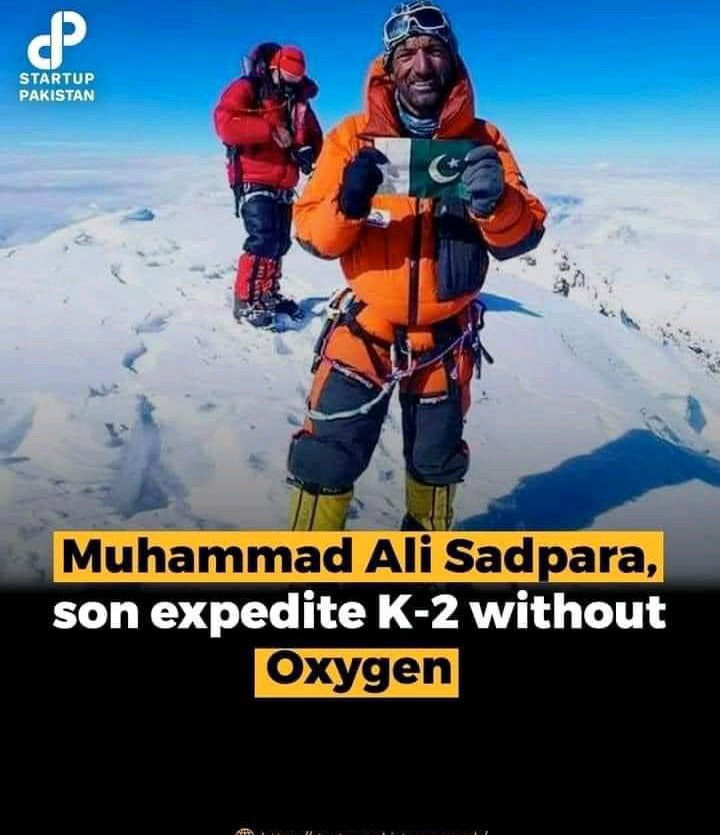 Danyiesh's tweet photo. Proud Son of Pakistan - Muhammad Ali Sadpara Successfully climbed K2 without oxygen in Winters ( First Ever Such an Attemp ) .   He was part of the team which successfully achieved the first ever winter summit on Nanga Parbat in 2016. 
#K2winter2021 https://t.co/qI5FH6clCB